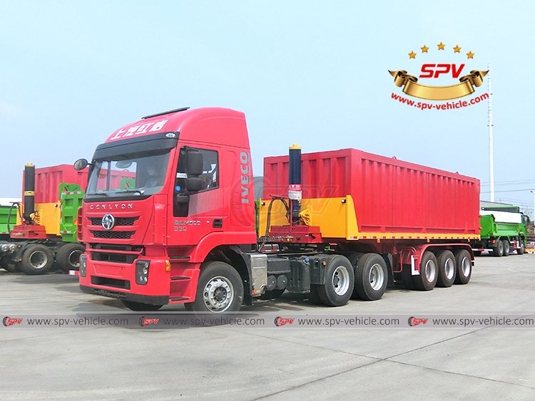 3 alxes Tipping Semi-trailer - With IVECO Tractor Head 3 alxes Tipping Semi-trailer - With IVECO Tractor Head
